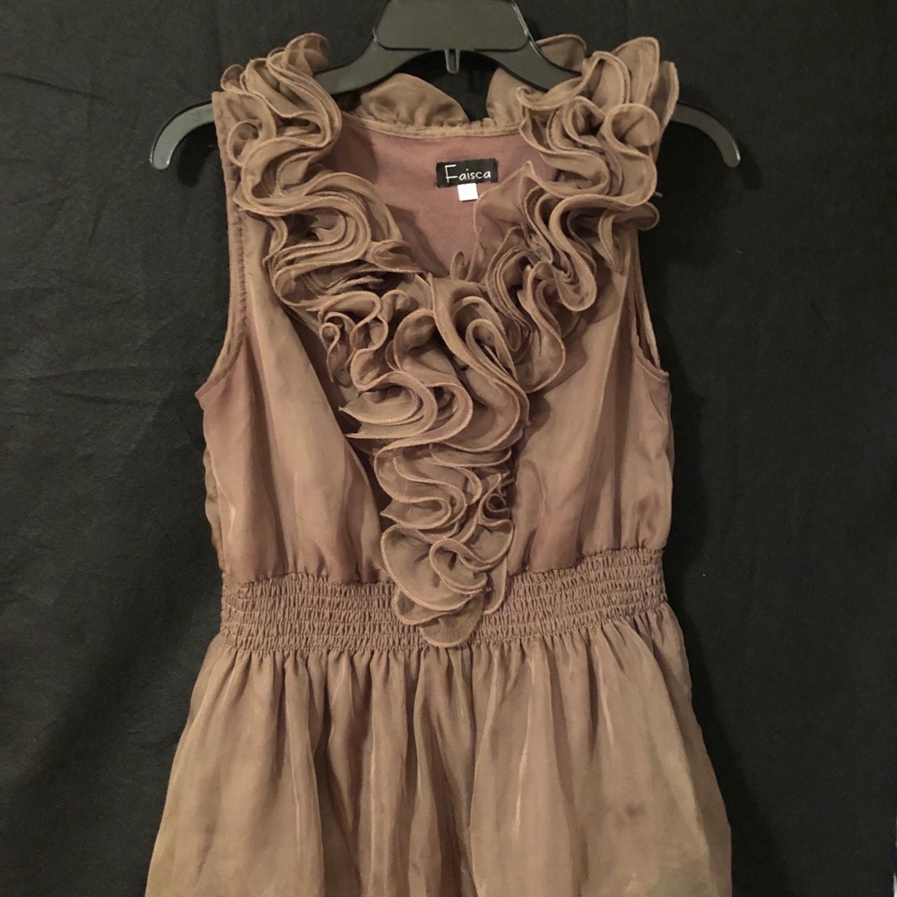 Fiasca Rose High Collar Hunter Green Top Size L - Picture 2 of 8